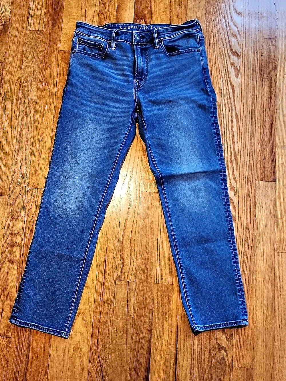 American Eagle Men's Blue Slim Straight Jeans Waist 32 x 30